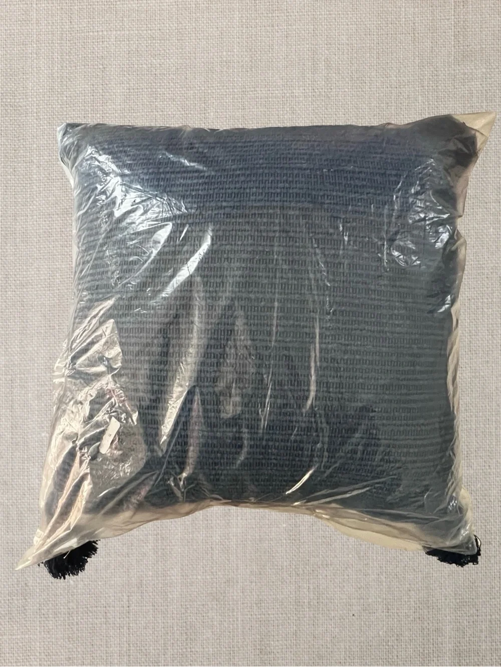 Rizzy Home 20x20 Textured Boho Throw Pillow With Tassels - NWT
